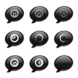 Darkness Adium dock Icons Set