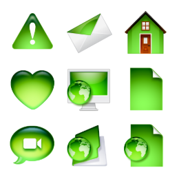 Green Ville 2 Icons Set