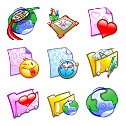 Kde for Kids Filesystems Icons Set