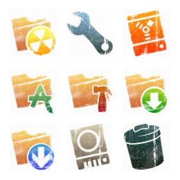 Litho System Icons Set