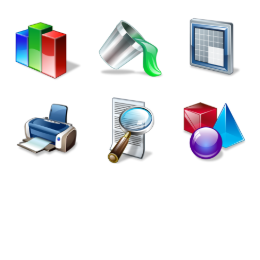 Real Vista Text Icons Set