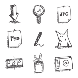 Sketchy icons Icons Set