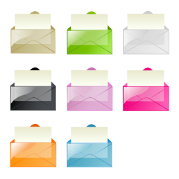 Transparent Mail Icons Set