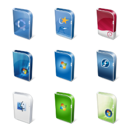 Vista boxes Icons Set