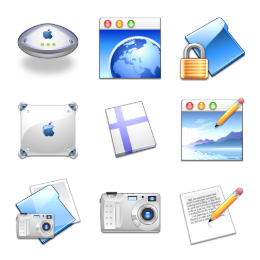 World of Aqua Icons Set