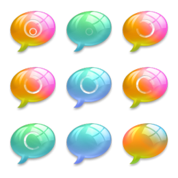 Xi4Dox Adium dock icon Icons Set