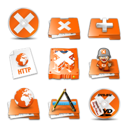 Xtra Orange Icons Set