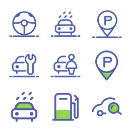 Automotive Service  Icons Set