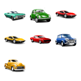 Classic Car Icons Set