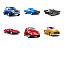Classic Cars Icons Set