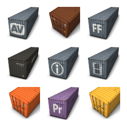 Container Icons Set
