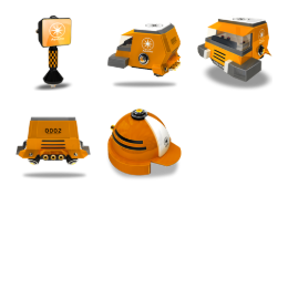 Interstellar Racing Car 2 Icons Set