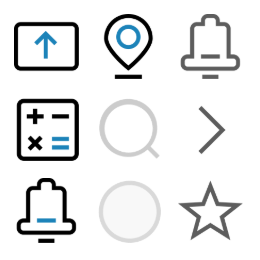Precision Auto Finance  Icons Set