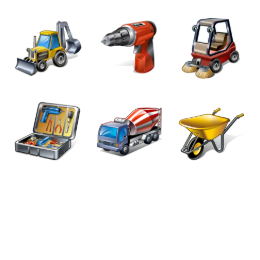 Real Vista Construction Icons Set