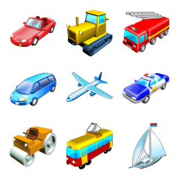 Standard Transport Icons Set