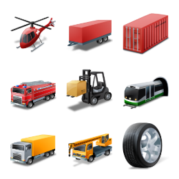 Transport 1 Icons Set